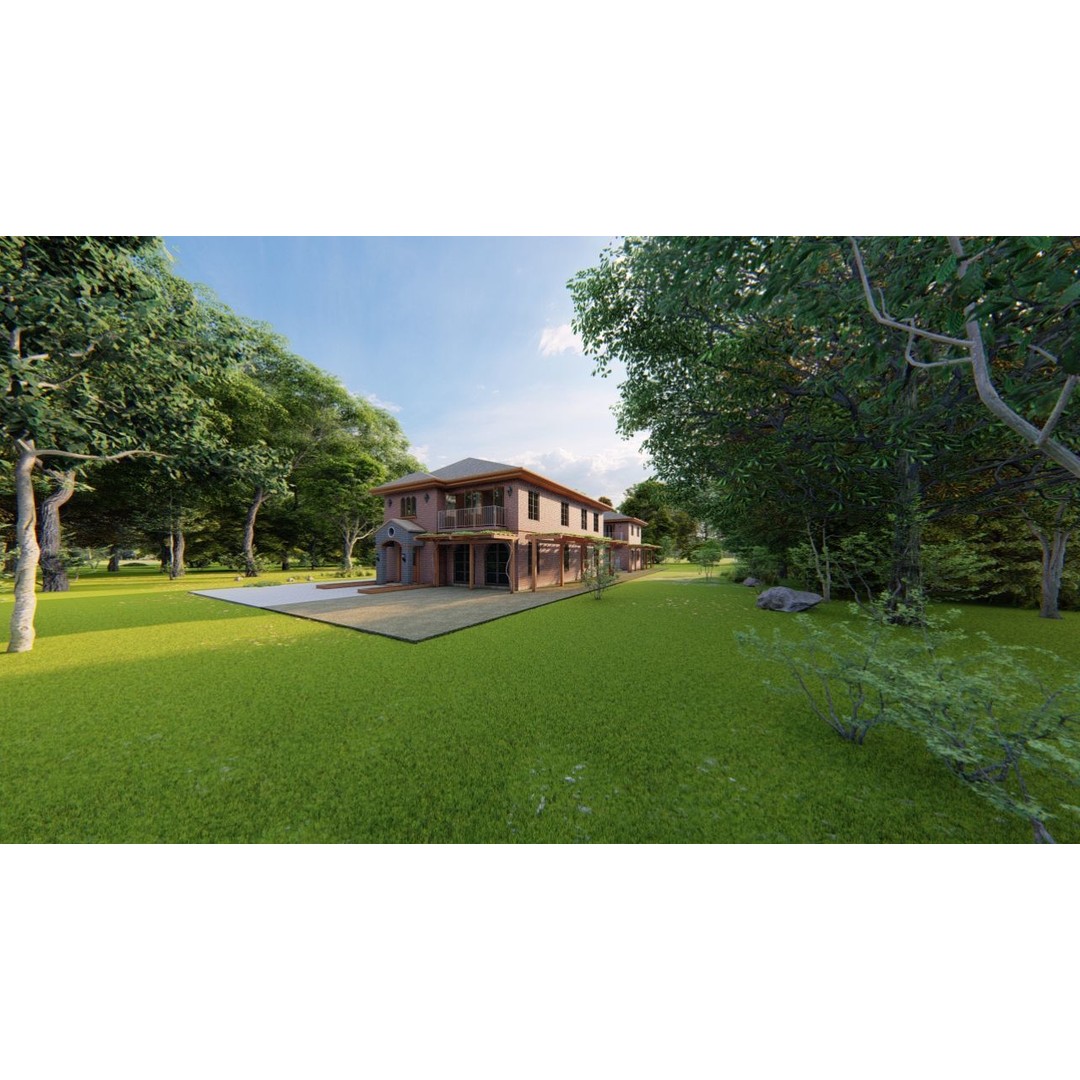 Modern Villa 3D Model – High Poly Architectural Asset, FBX, OBJ - View 20
