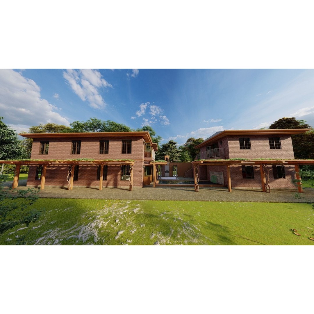 Modern Villa 3D Model – High Poly Architectural Asset, FBX, OBJ - View 7
