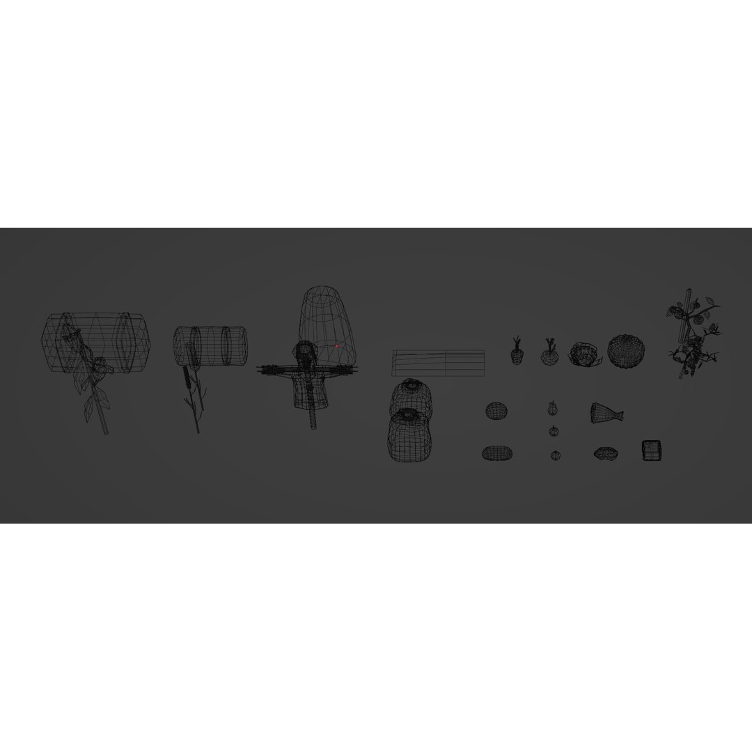 Village Asset Pack 3D Model – Low Poly Environment with Animals and Buildings - View 27