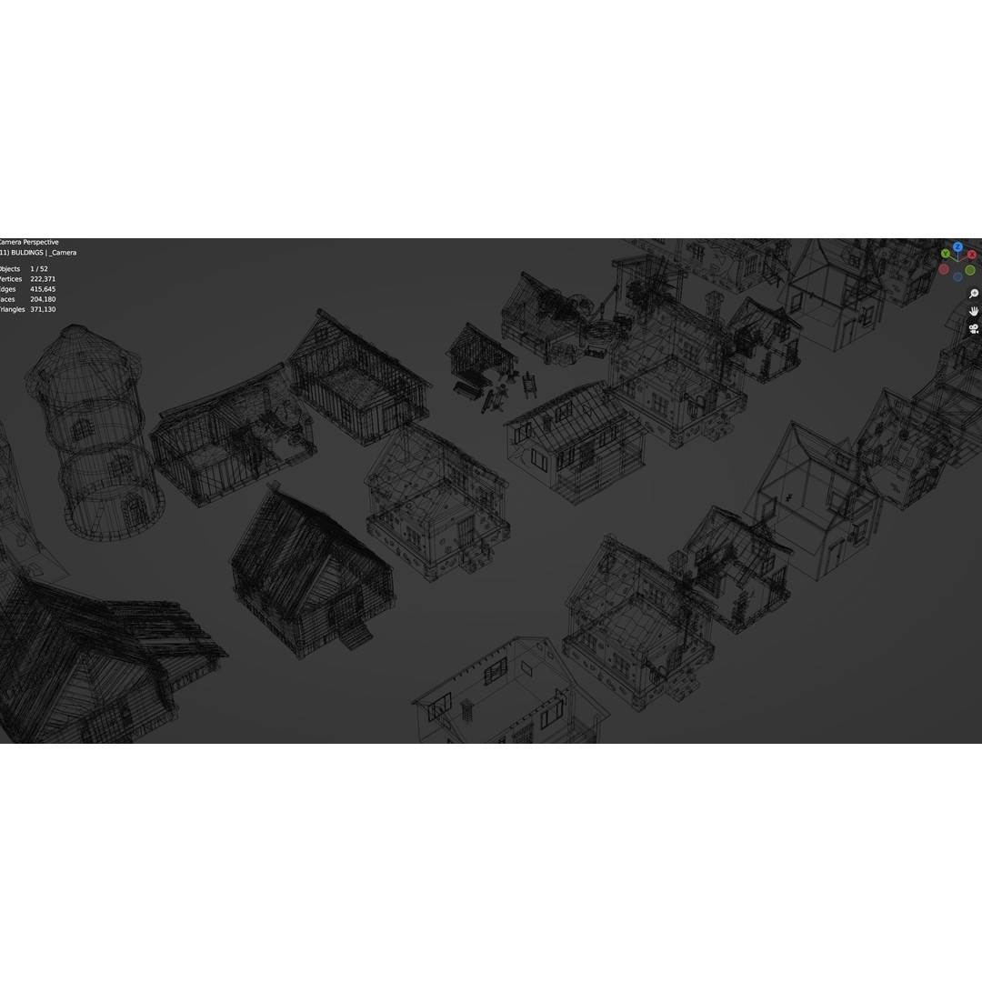 Village Asset Pack 3D Model – Low Poly Environment with Animals and Buildings - View 28