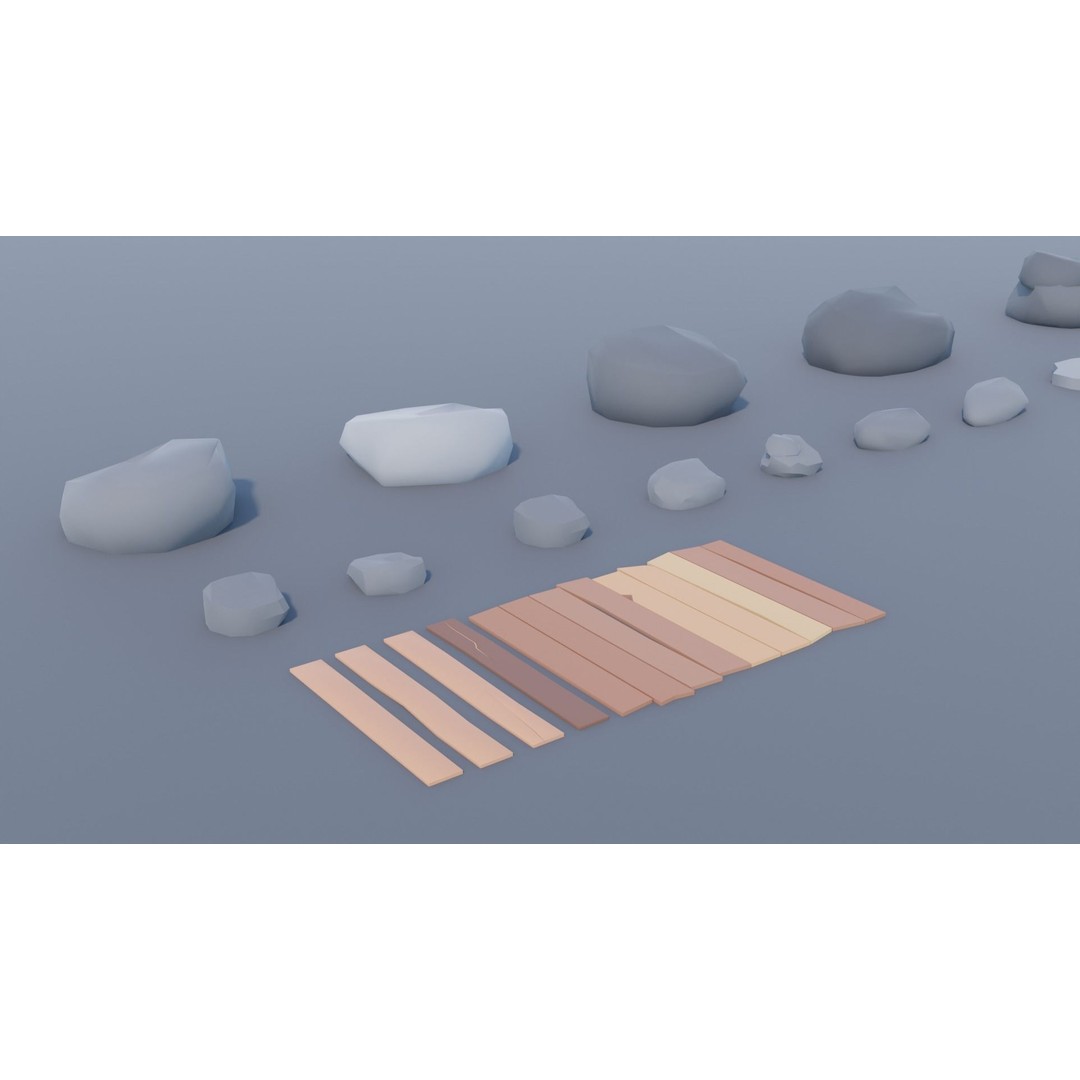 Village Asset Pack 3D Model – Low Poly Environment with Animals and Buildings - View 49