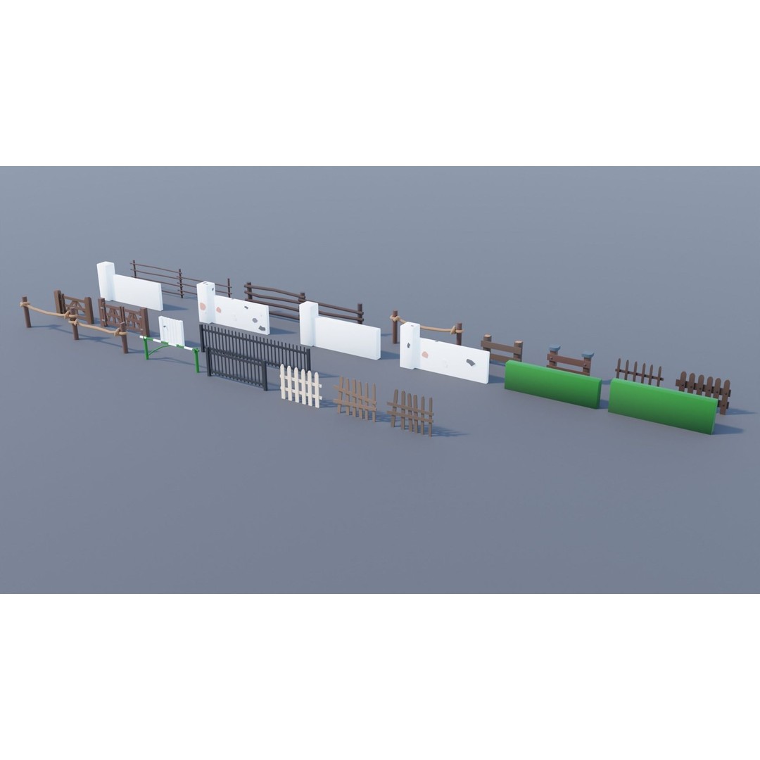 Village Asset Pack 3D Model – Low Poly Environment with Animals and Buildings - View 71
