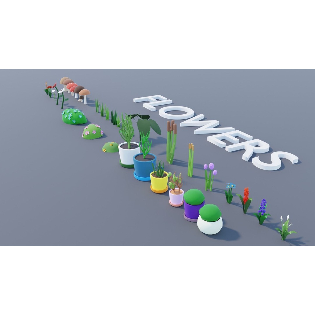 Village Asset Pack 3D Model – Low Poly Environment with Animals and Buildings - View 73