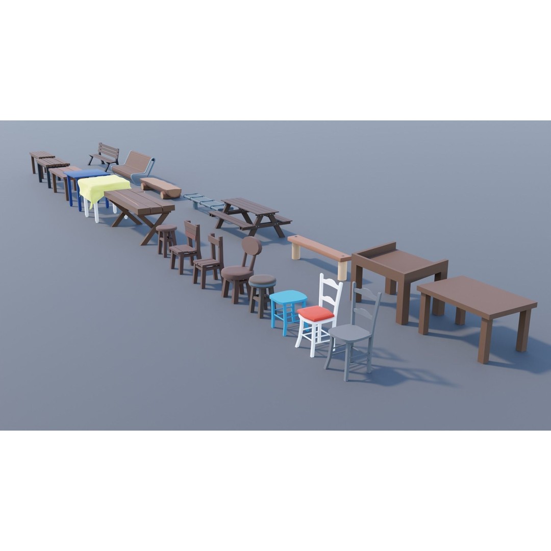 Village Asset Pack 3D Model – Low Poly Environment with Animals and Buildings - View 74