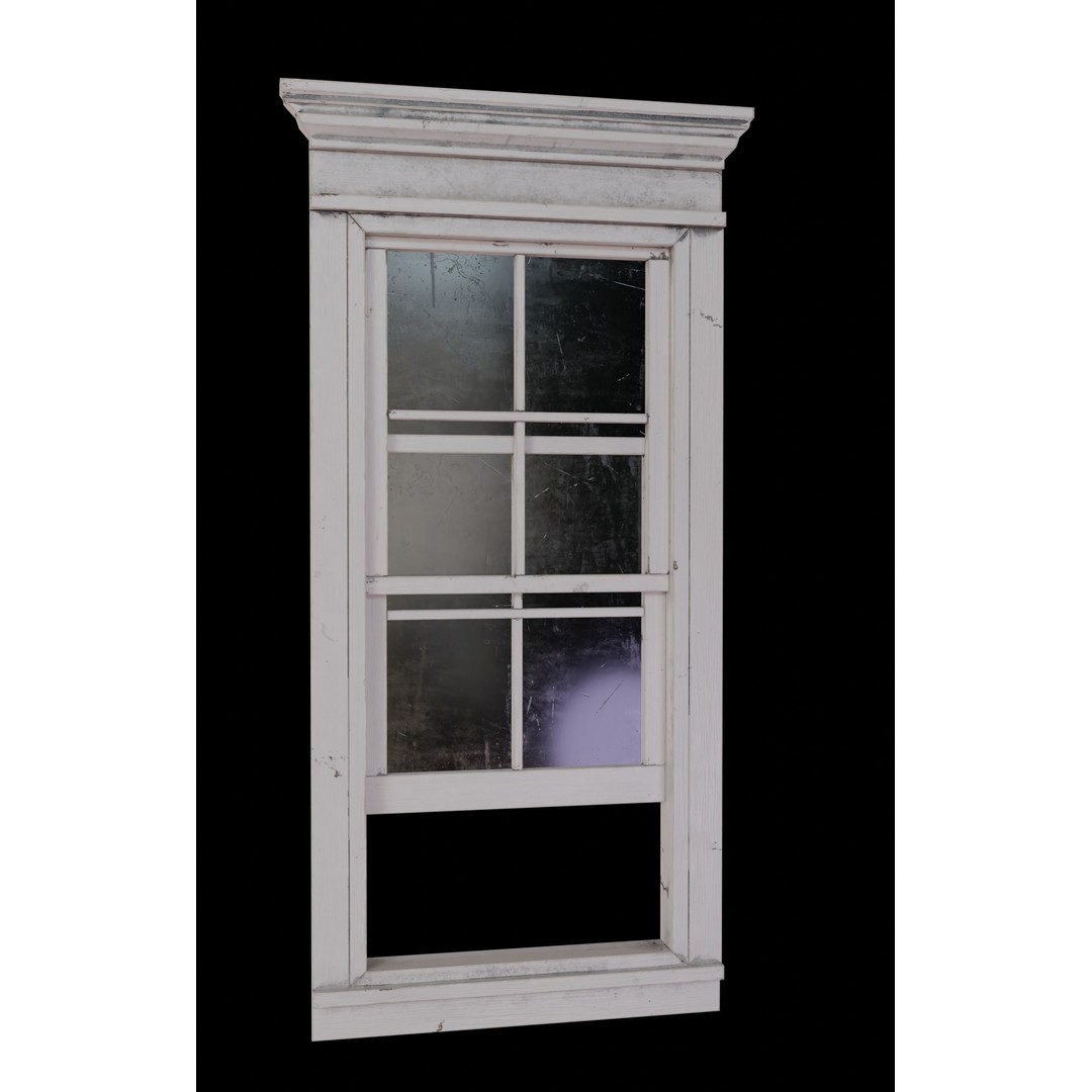 Old Windows 3D Model – Low Poly Architectural Asset, FBX - View 14