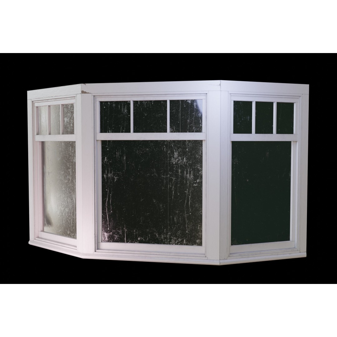 Old Windows 3D Model – Low Poly Architectural Asset, FBX - View 15