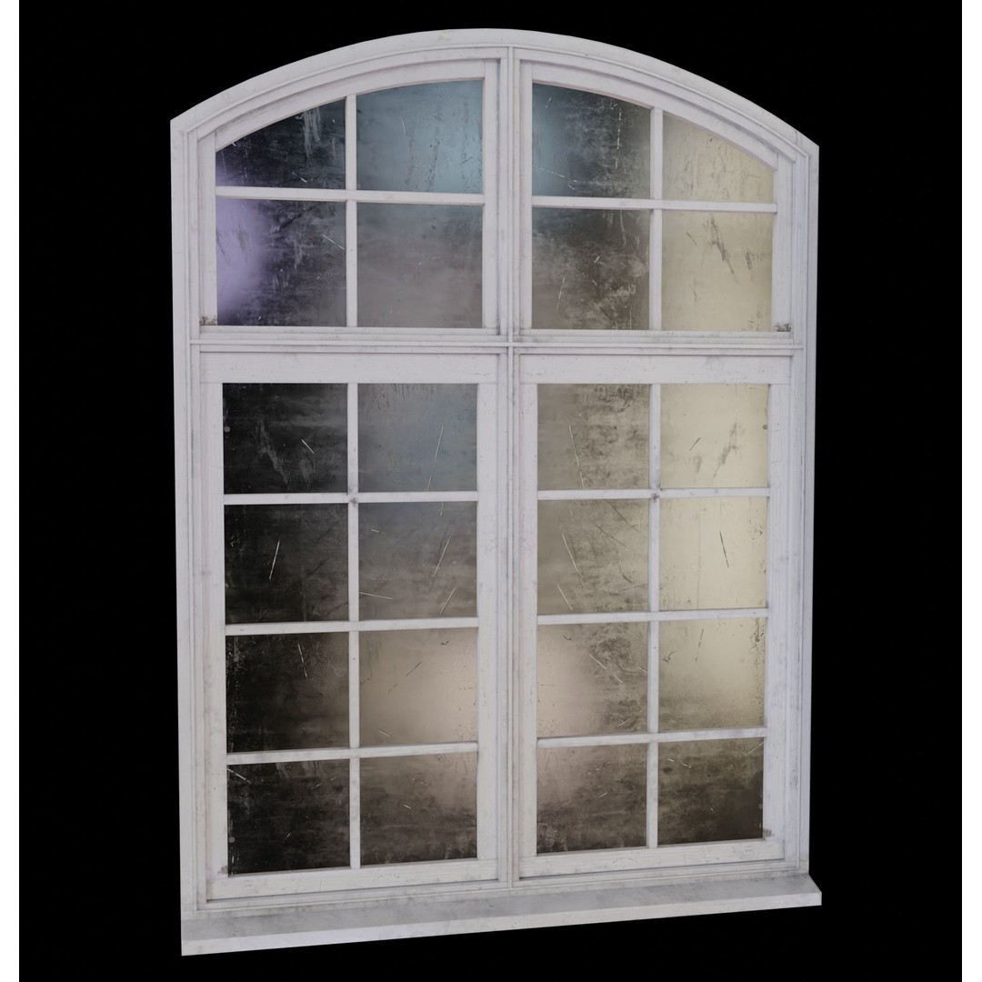 Old Windows 3D Model – Low Poly Architectural Asset, FBX - View 19