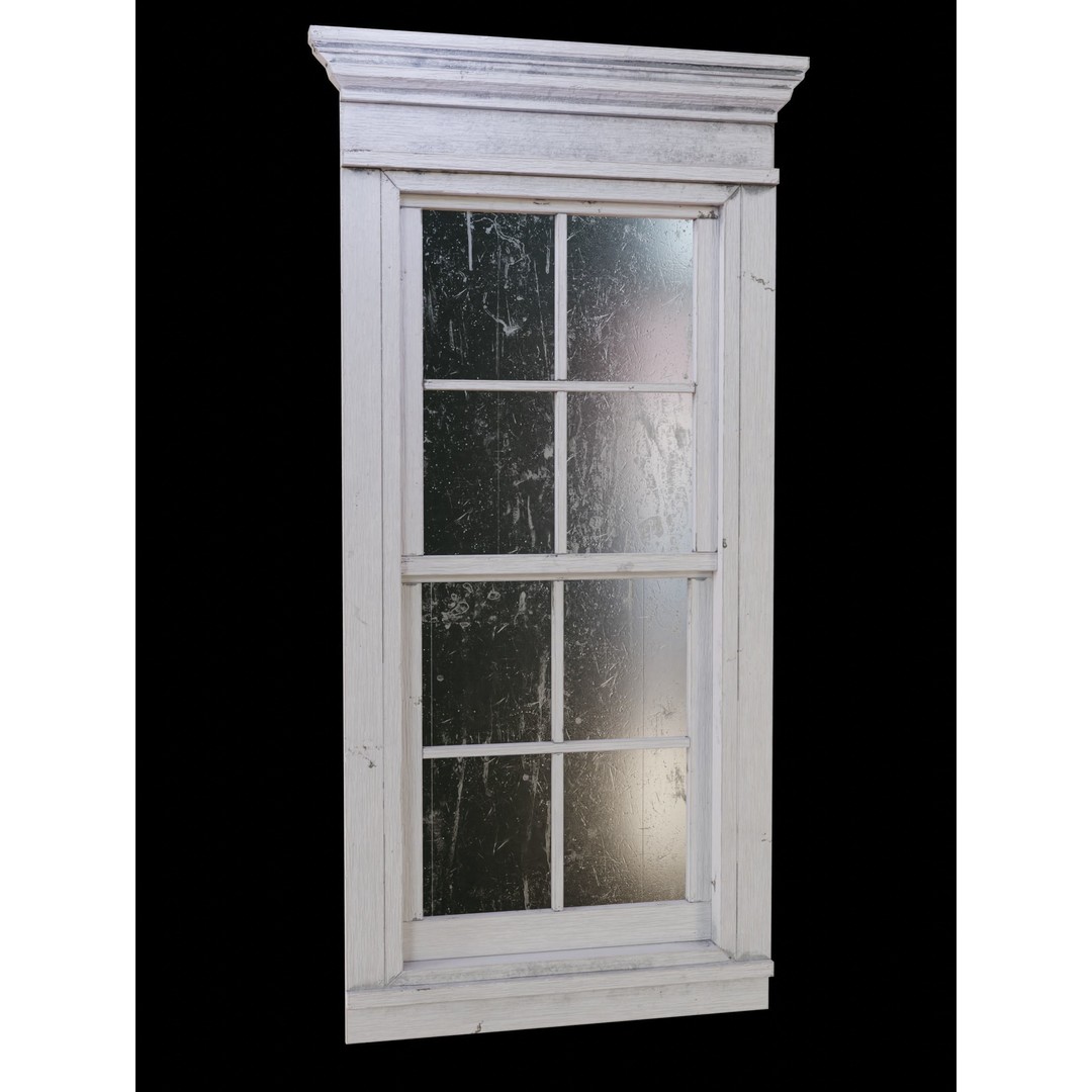 Old Windows 3D Model – Low Poly Architectural Asset, FBX - View 23