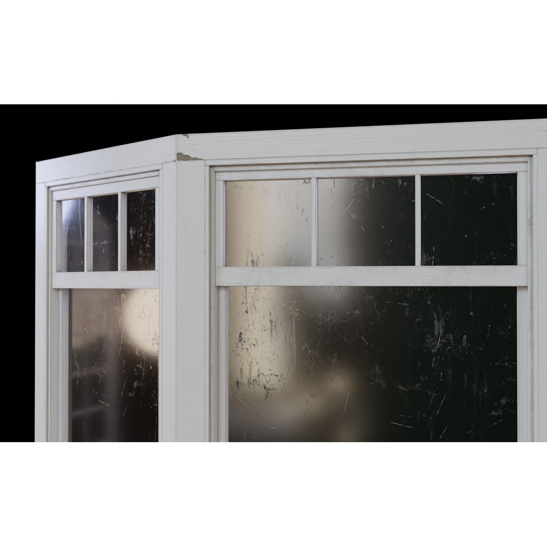 Old Windows 3D Model – Low Poly Architectural Asset, FBX - View 25