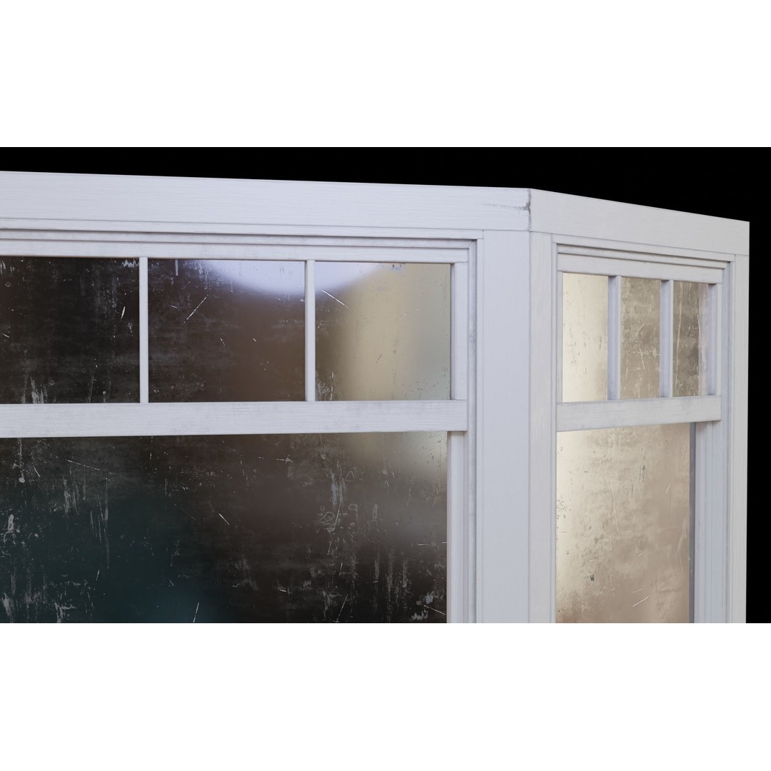 Old Windows 3D Model – Low Poly Architectural Asset, FBX - View 26