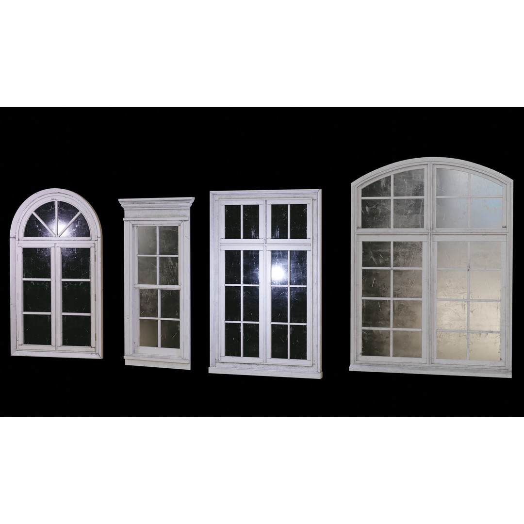 Old Windows 3D Model – Low Poly Architectural Asset, FBX - View 6