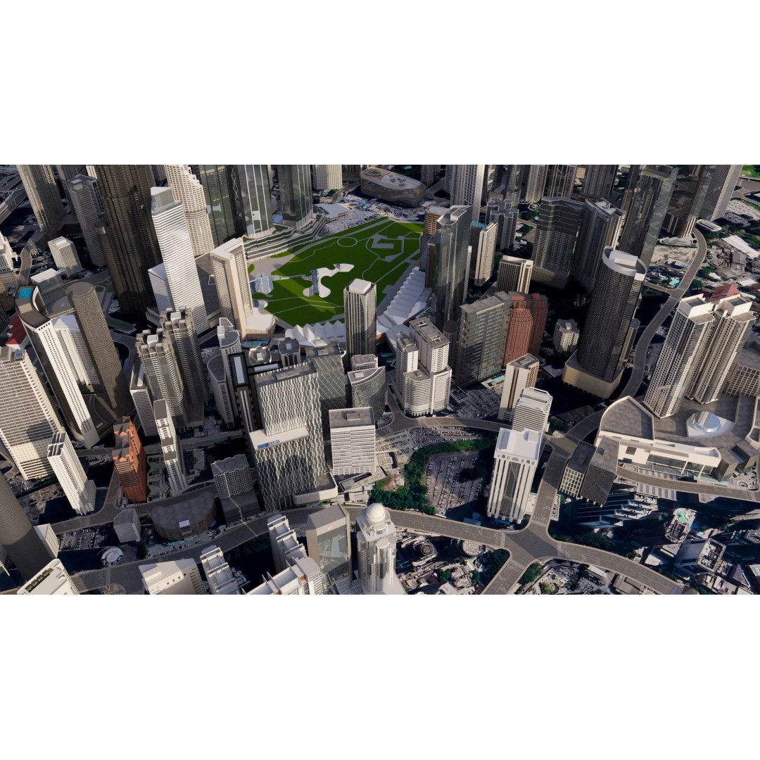 Kuala Lumpur City Centre 3D Model – High Poly Skyscraper, FBX, Game Ready - View 13