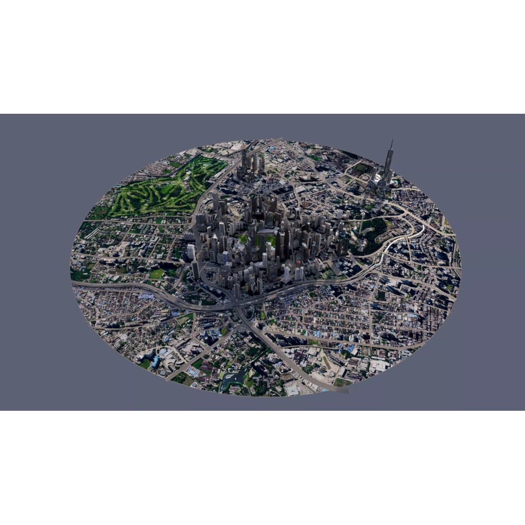Kuala Lumpur City Centre 3D Model – High Poly Skyscraper, FBX, Game Ready - View 14