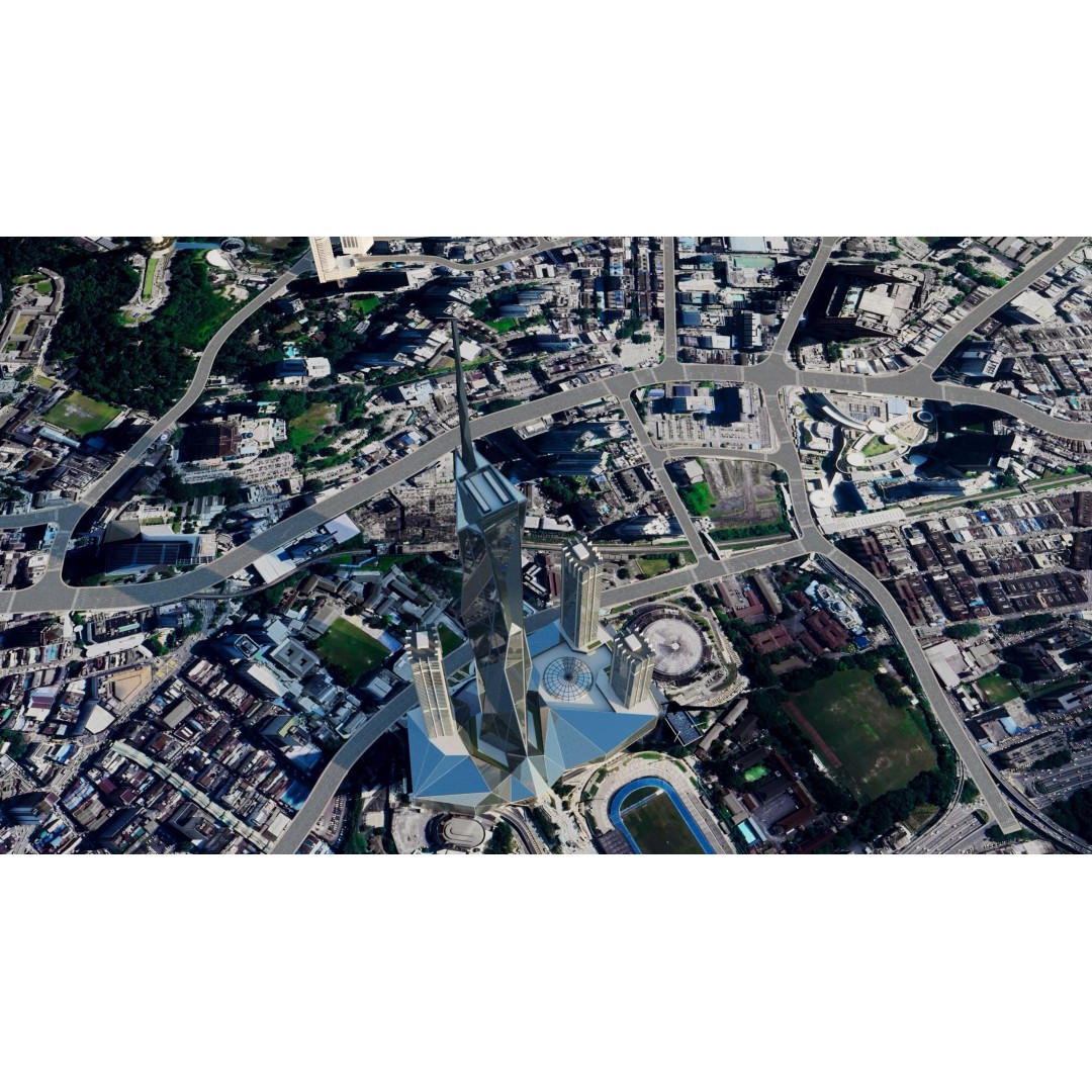 Kuala Lumpur City Centre 3D Model – High Poly Skyscraper, FBX, Game Ready - View 8