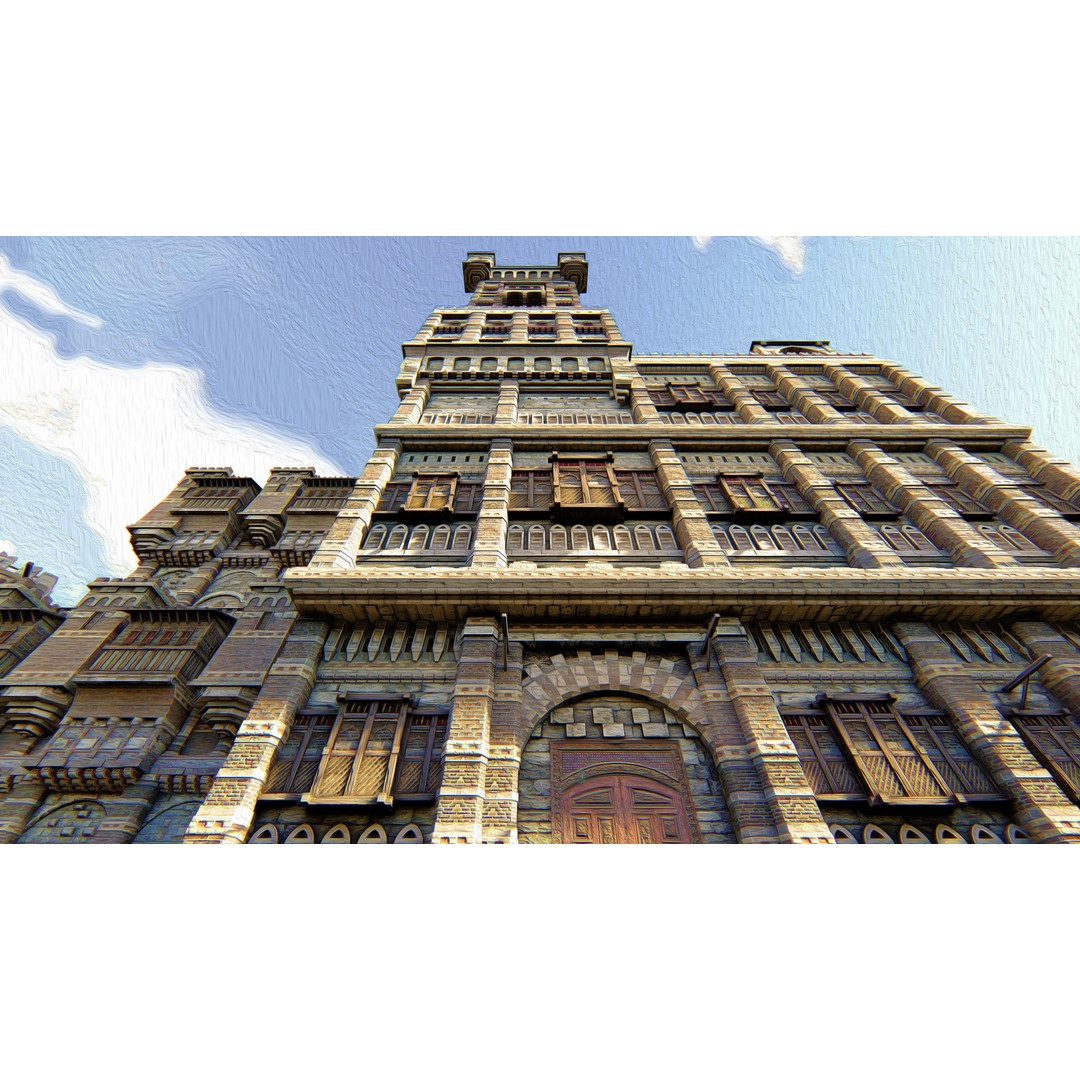 Medieval City 3D Model – High Poly Cityscape for Archviz, SketchUp - View 5