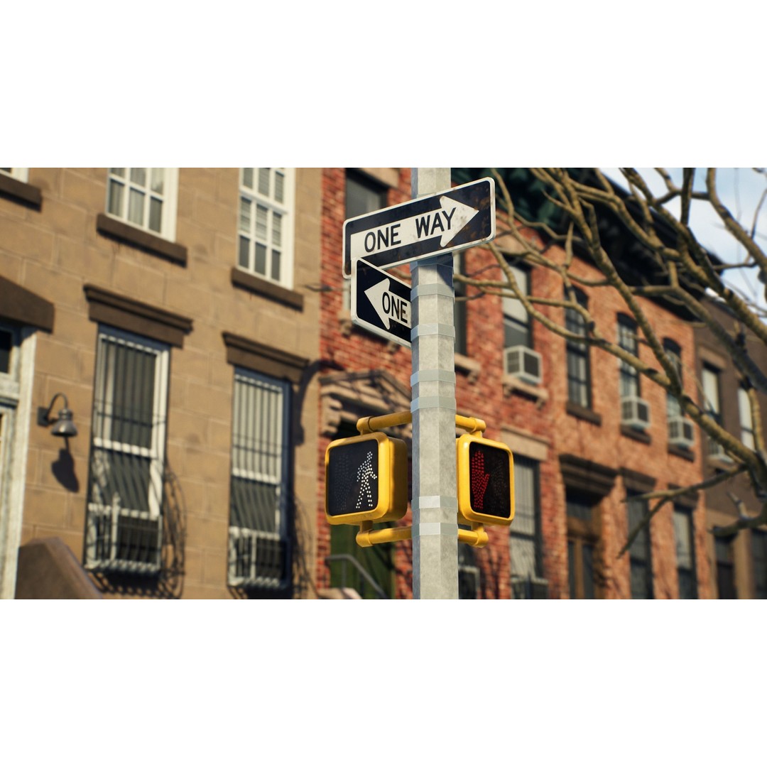 Brooklyn Block 3D Model – Low Poly Game Ready Cityscape, FBX - View 6
