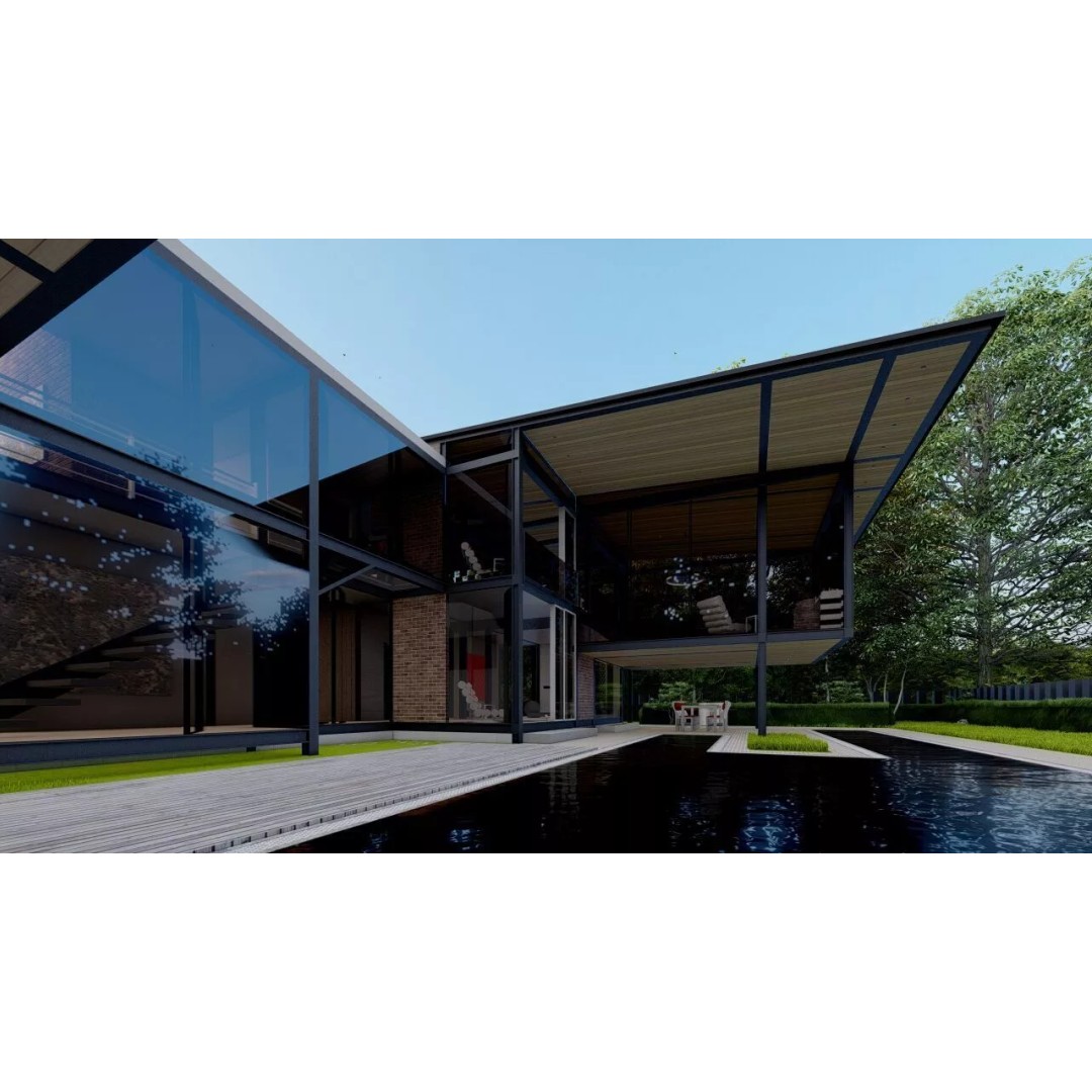 Modern Villa 3D Model – Luxury Architectural House, FBX, OBJ