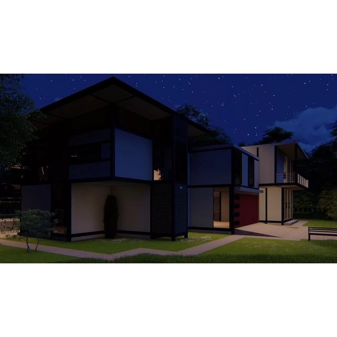 Modern Villa 3D Model – Luxury Architectural House, FBX, OBJ - View 10