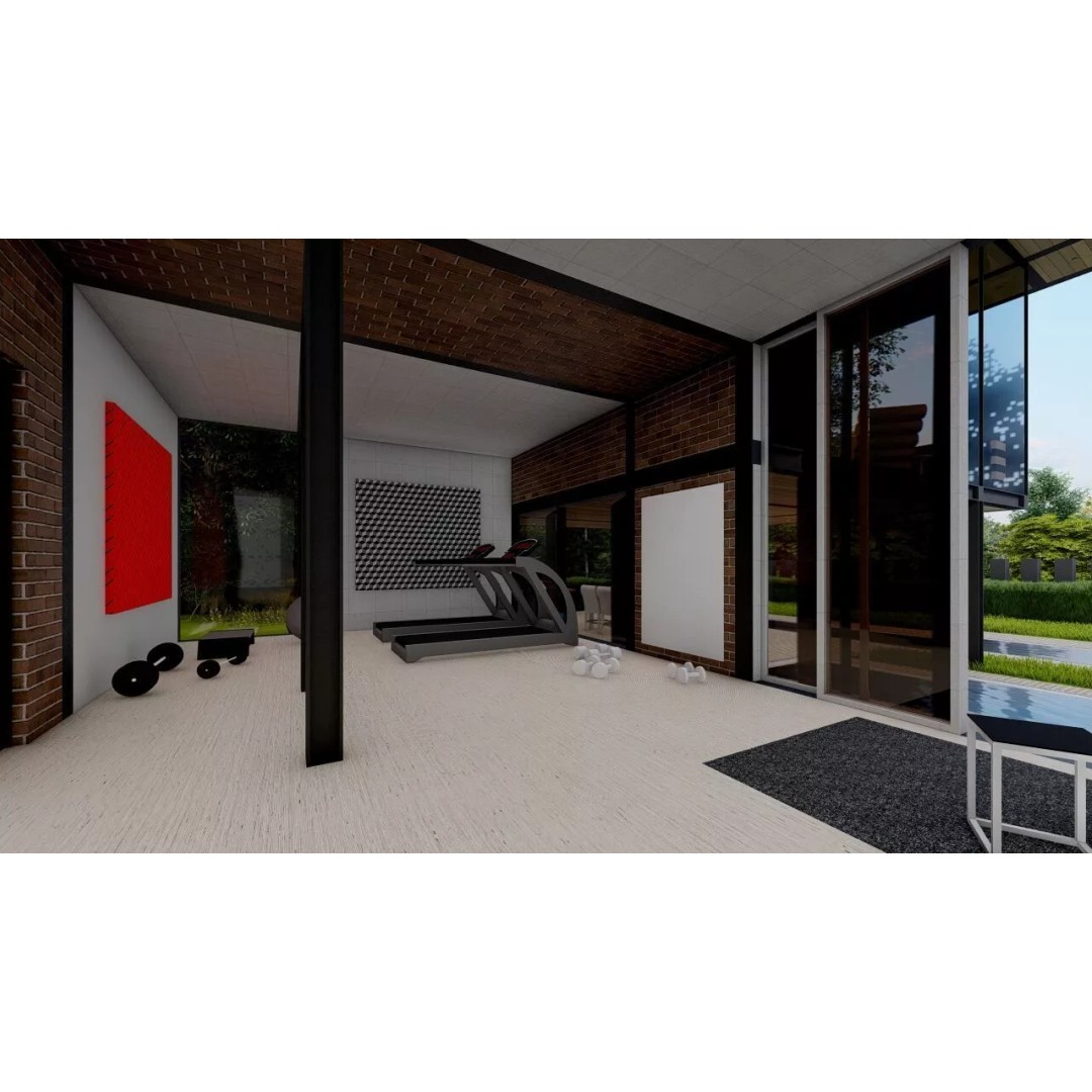 Modern Villa 3D Model – Luxury Architectural House, FBX, OBJ - View 18