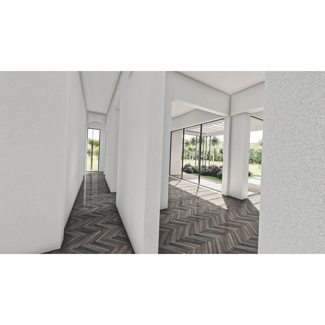 Solar Energy House 3D Model – Low Poly Exterior Asset, Multiple Formats - View 12