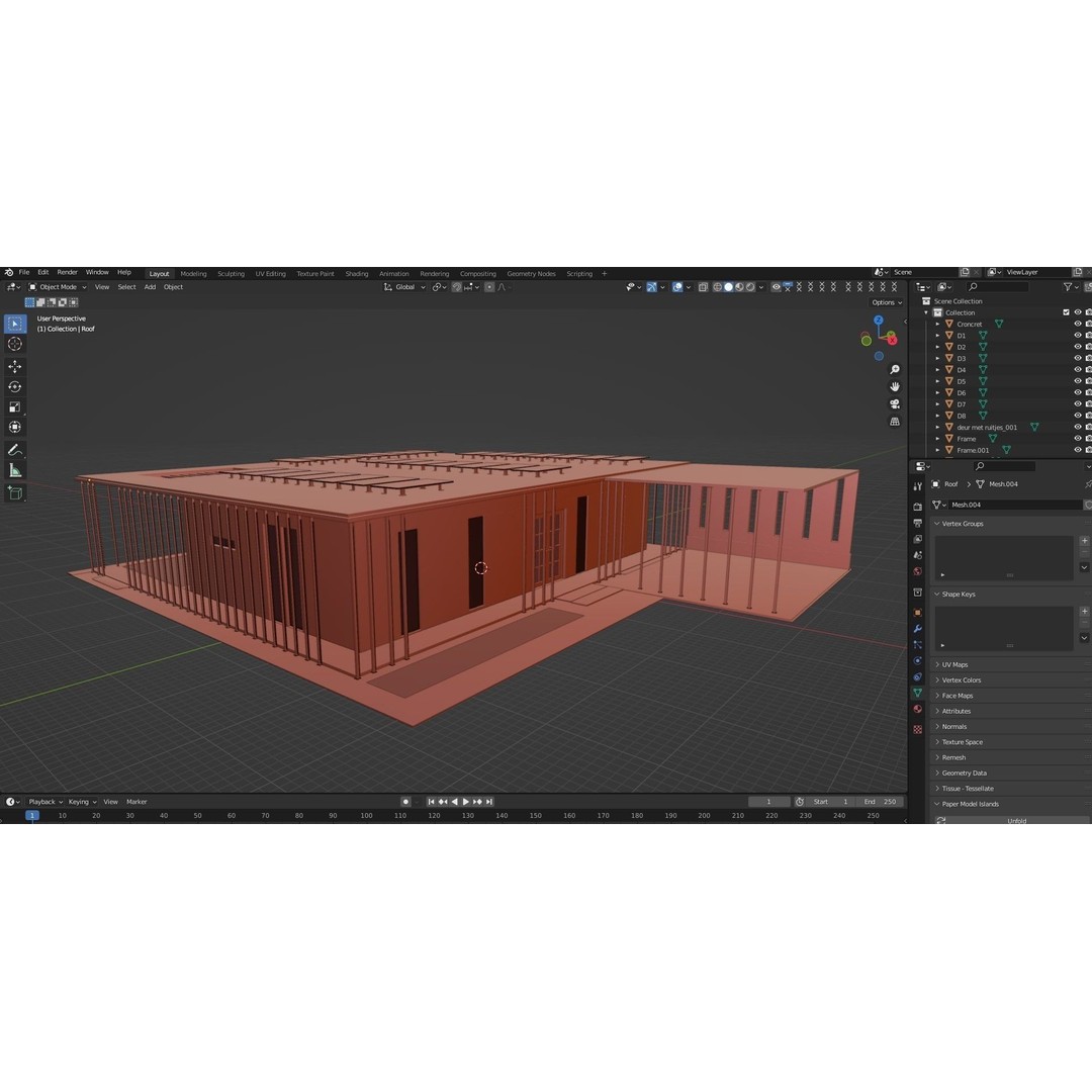 Solar Energy House 3D Model – Low Poly Exterior Asset, Multiple Formats - View 21