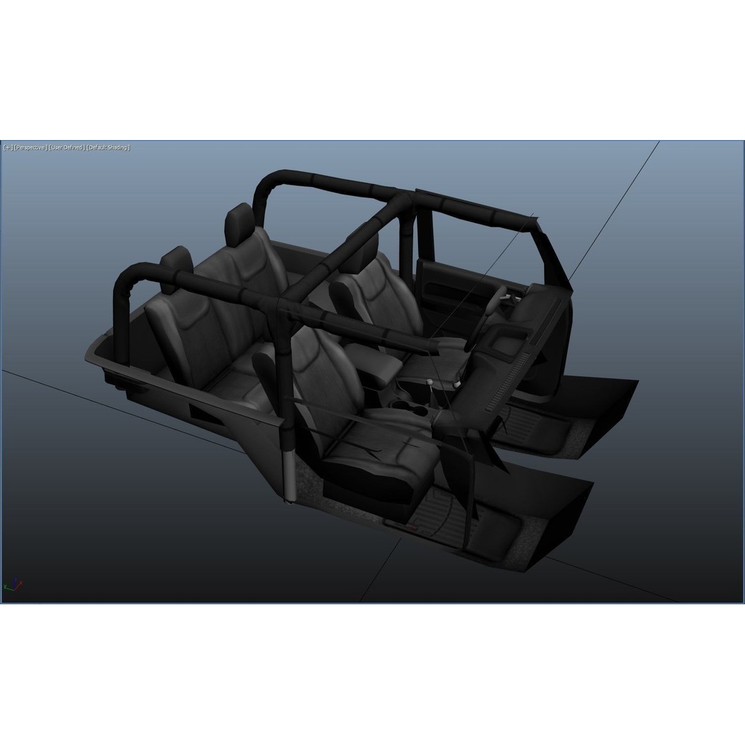 Jeep Wrangler 3D Model – Low Poly SUV with PBR Textures, FBX - View 46