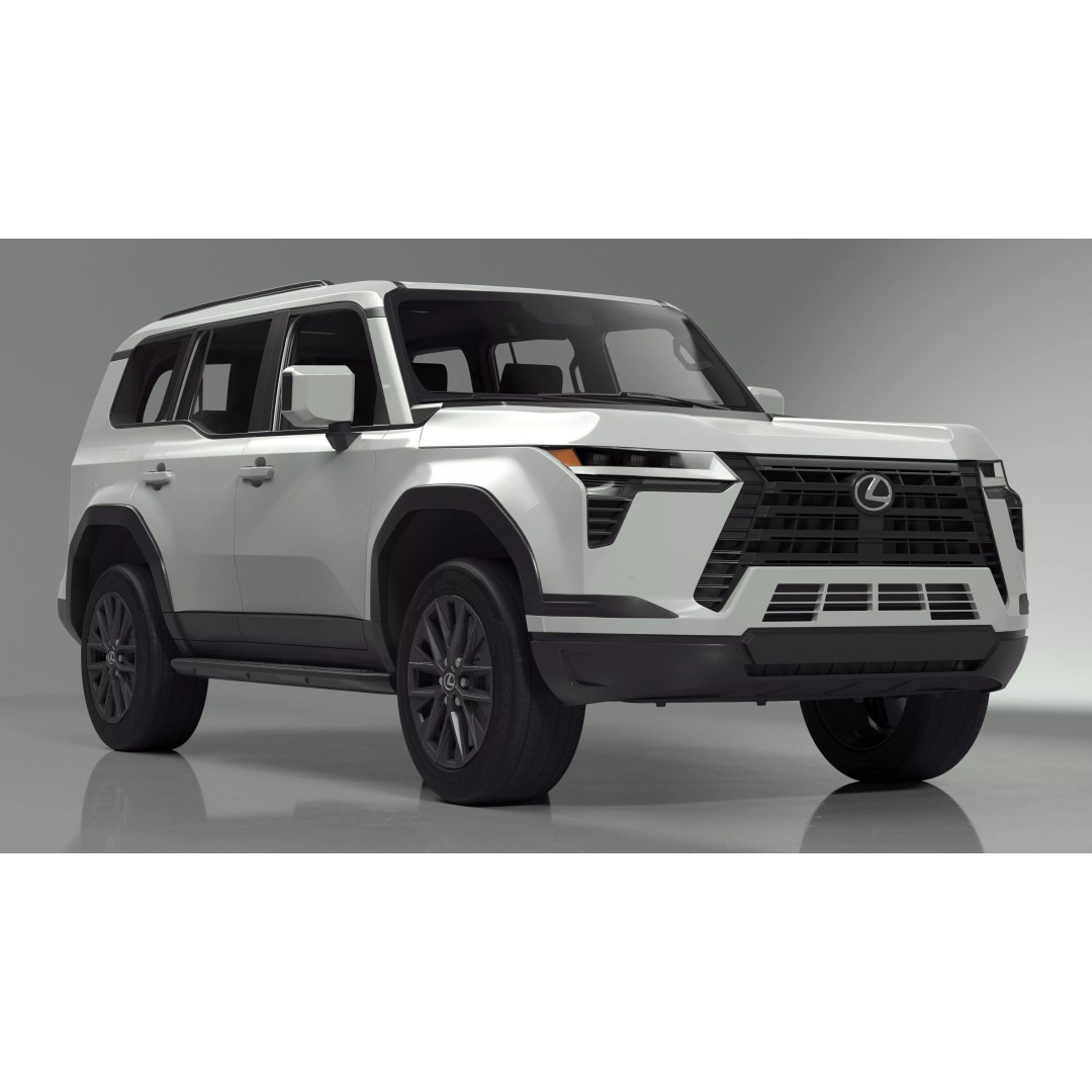 Lexus GX 550 Premium White 3D Model – High Poly PBR SUV Asset, FBX - View 11