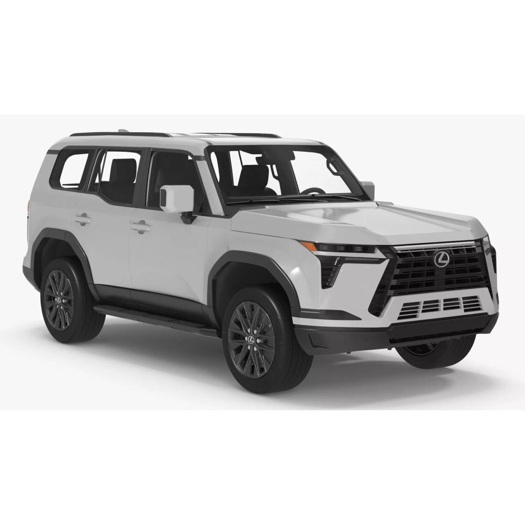 Lexus GX 550 Premium White 3D Model – High Poly PBR SUV Asset, FBX - View 2