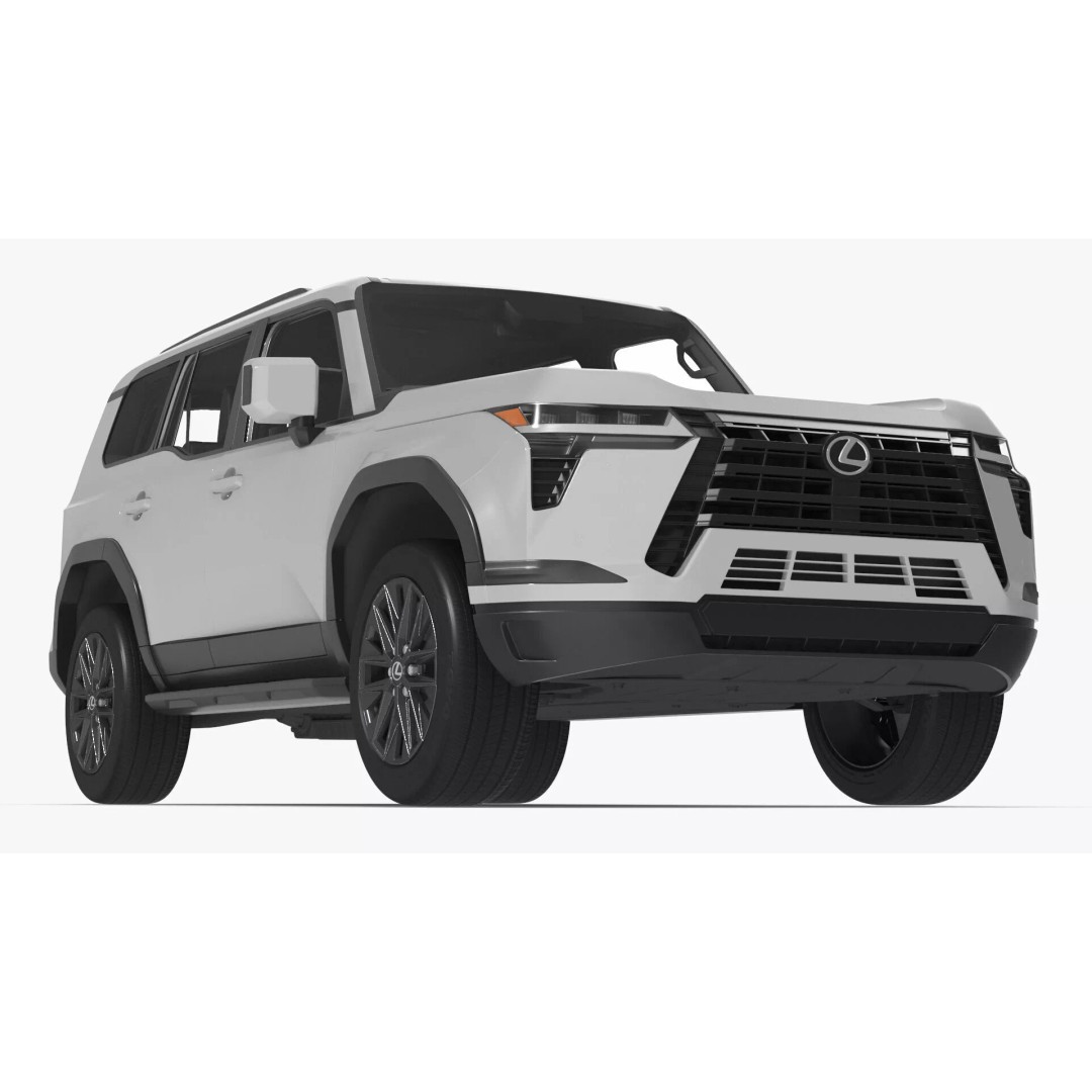 Lexus GX 550 Premium White 3D Model – High Poly PBR SUV Asset, FBX - View 23