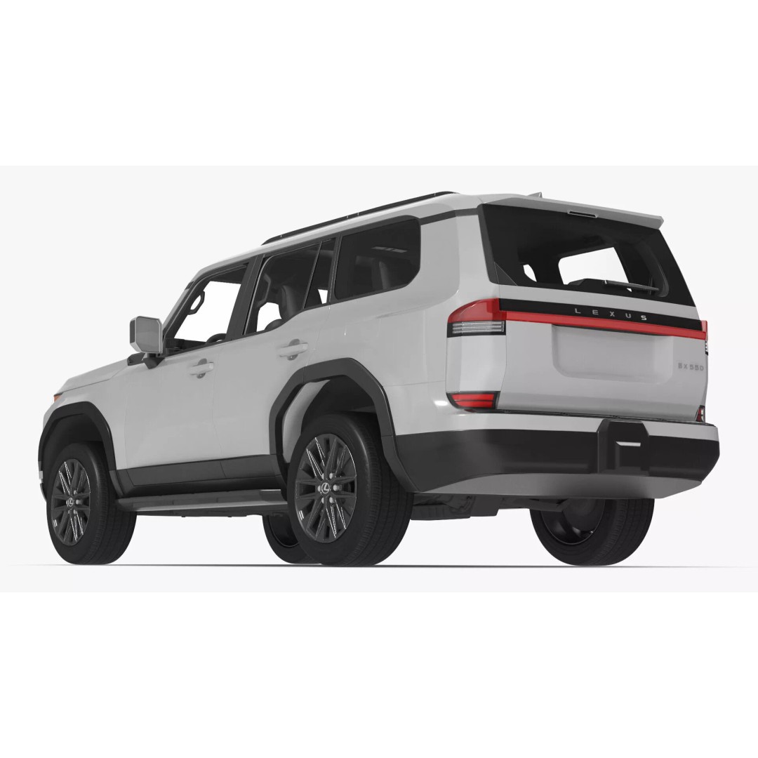 Lexus GX 550 Premium White 3D Model – High Poly PBR SUV Asset, FBX - View 24
