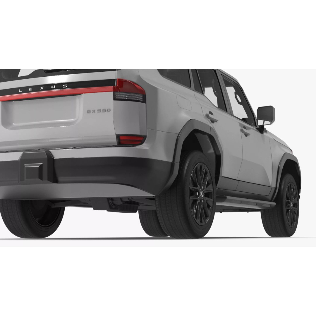 Lexus GX 550 Premium White 3D Model – High Poly PBR SUV Asset, FBX - View 25
