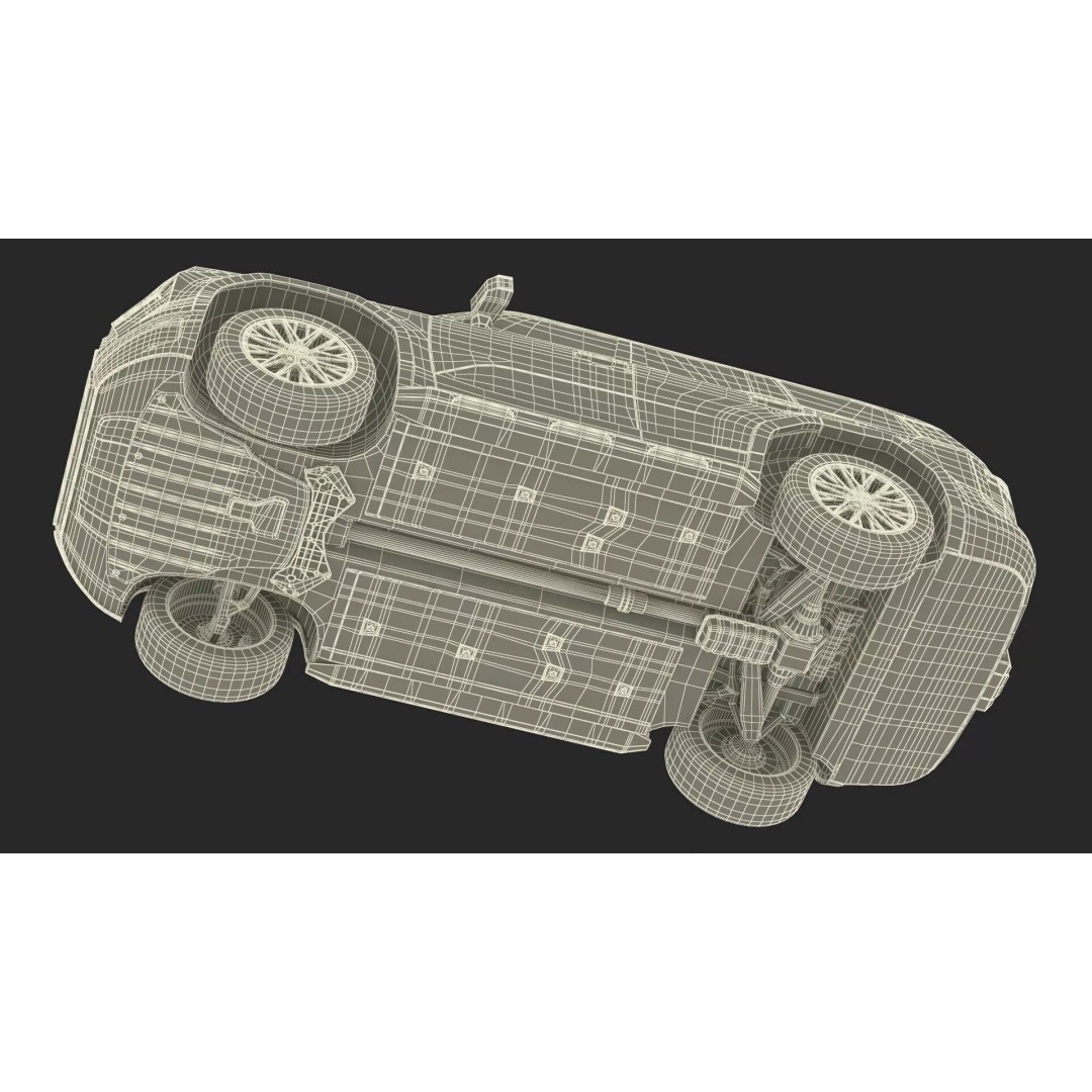 Lexus GX 550 Premium White 3D Model – High Poly PBR SUV Asset, FBX - View 43