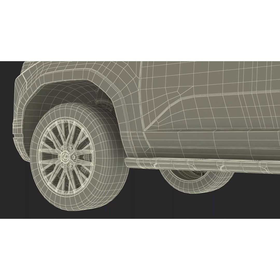 Lexus GX 550 Premium White 3D Model – High Poly PBR SUV Asset, FBX - View 48