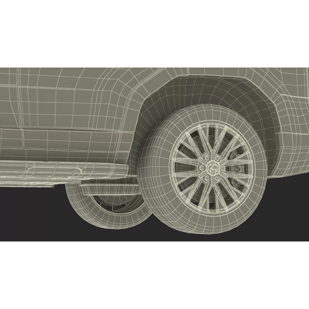 Lexus GX 550 Premium White 3D Model – High Poly PBR SUV Asset, FBX - View 49