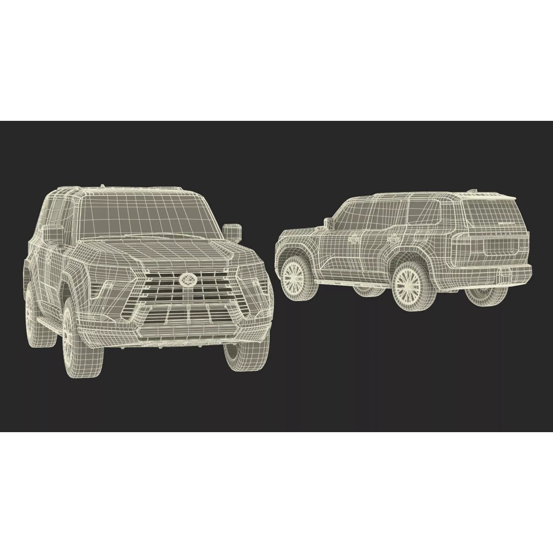 Lexus GX 550 Premium White 3D Model – High Poly PBR SUV Asset, FBX - View 55
