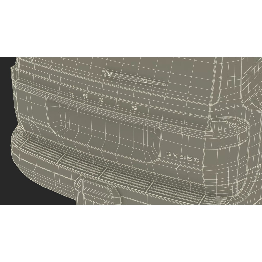 Lexus GX 550 Premium White 3D Model – High Poly PBR SUV Asset, FBX - View 61