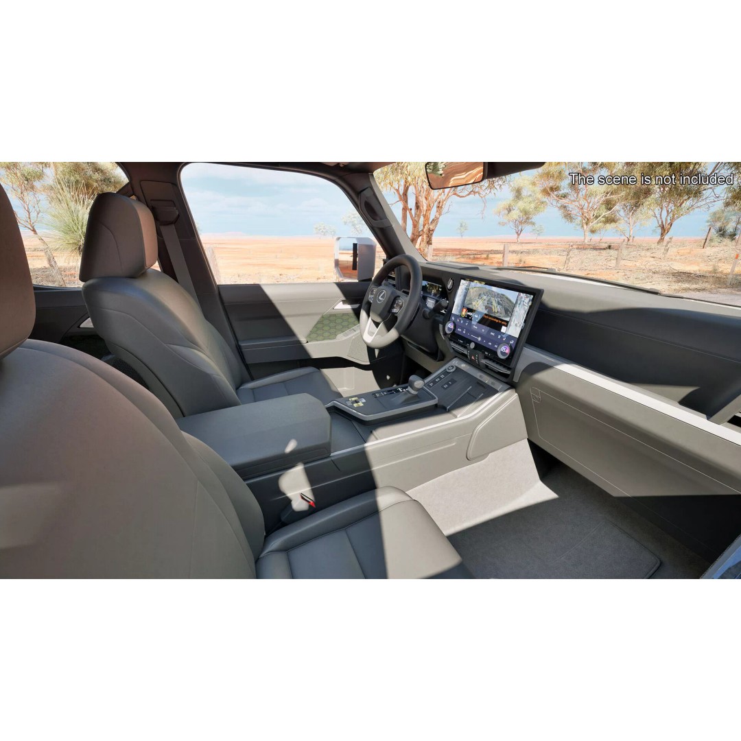 Lexus GX 550 Premium White 3D Model – High Poly PBR SUV Asset, FBX - View 7
