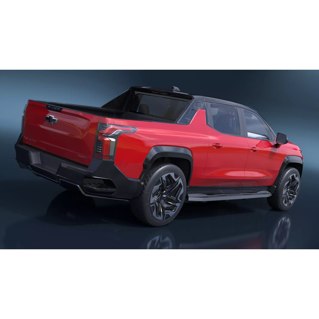 Chevrolet Silverado EV 2024 Red 3D Model – High Poly PBR Vehicle Asset - View 11