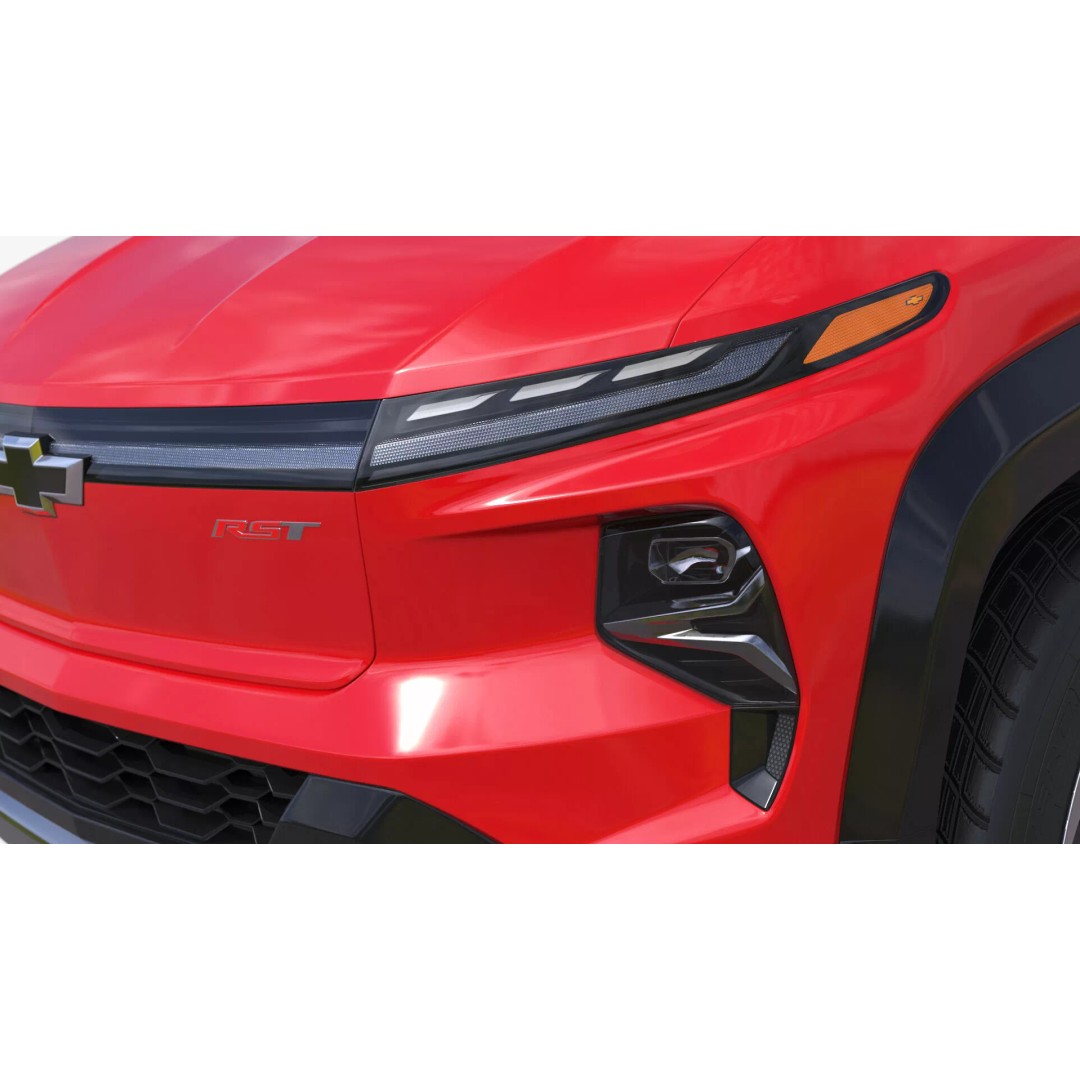 Chevrolet Silverado EV 2024 Red 3D Model – High Poly PBR Vehicle Asset - View 19