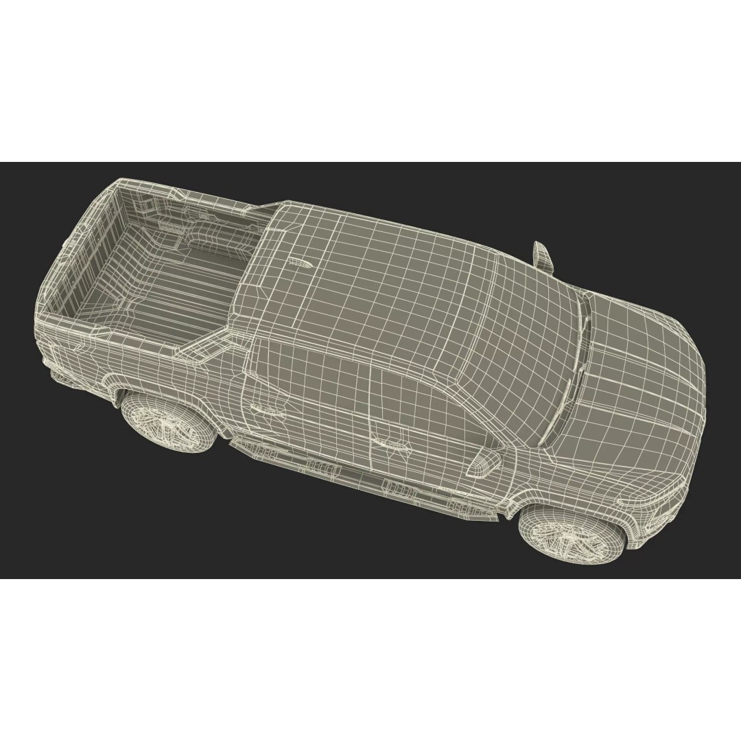 Chevrolet Silverado EV 2024 Red 3D Model – High Poly PBR Vehicle Asset - View 37