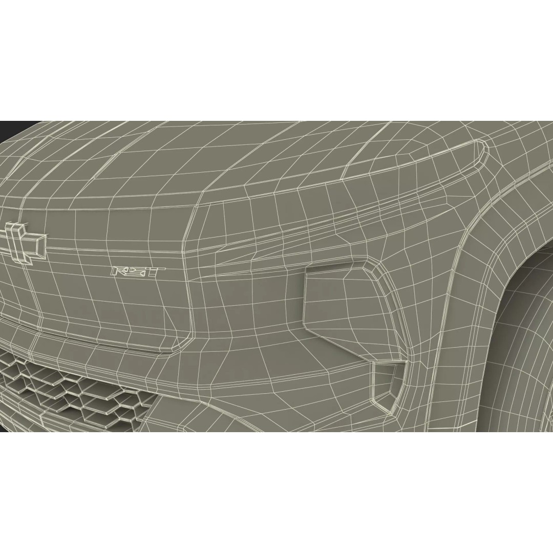 Chevrolet Silverado EV 2024 Red 3D Model – High Poly PBR Vehicle Asset - View 42