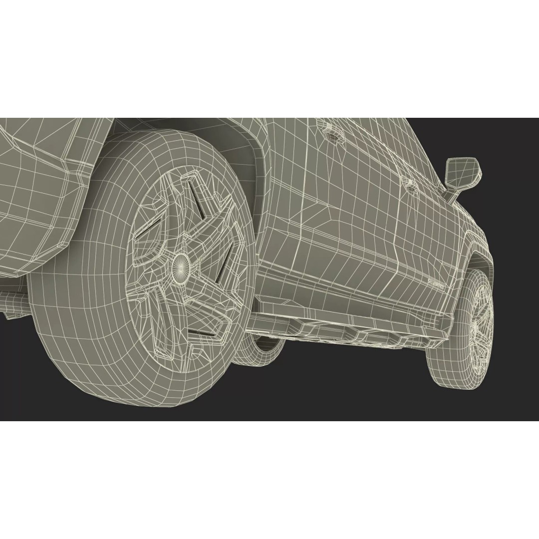 Chevrolet Silverado EV 2024 Red 3D Model – High Poly PBR Vehicle Asset - View 44