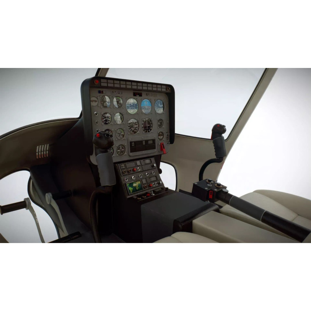 Bell 206L News Helicopter 3D Model – Realistic Aircraft with Interior - View 10