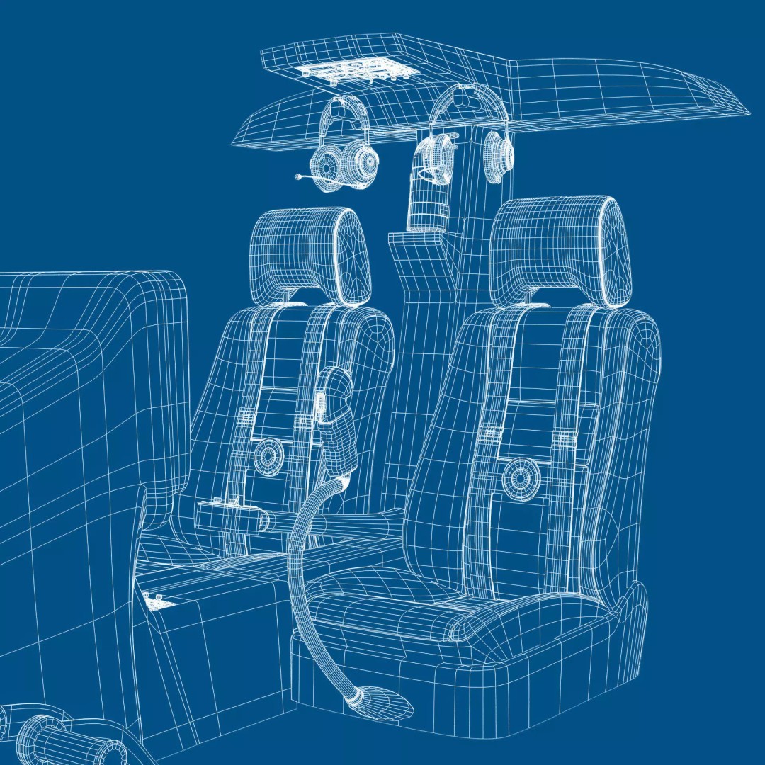Bell 206L News Helicopter 3D Model – Realistic Aircraft with Interior - View 20