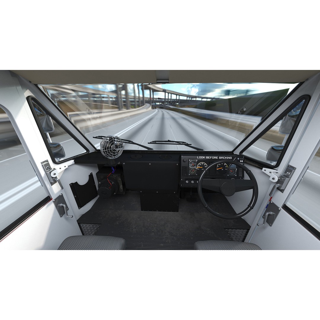 USA Grumman LLV Post Car 3D Model – High Quality PBR Vehicle, FBX - View 17