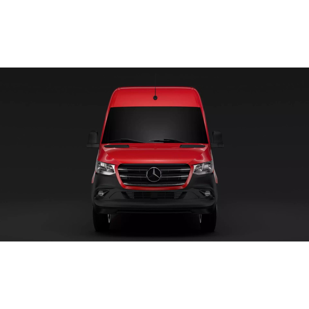 Mercedes Benz Sprinter 3D Model – Panel Van L3H2 RWD 2020, Game Ready - View 2