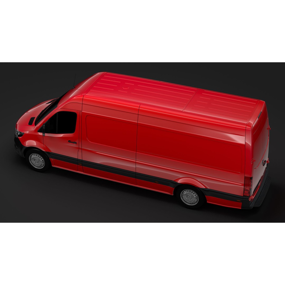 Mercedes Benz Sprinter 3D Model – Panel Van L3H2 RWD 2020, Game Ready - View 5