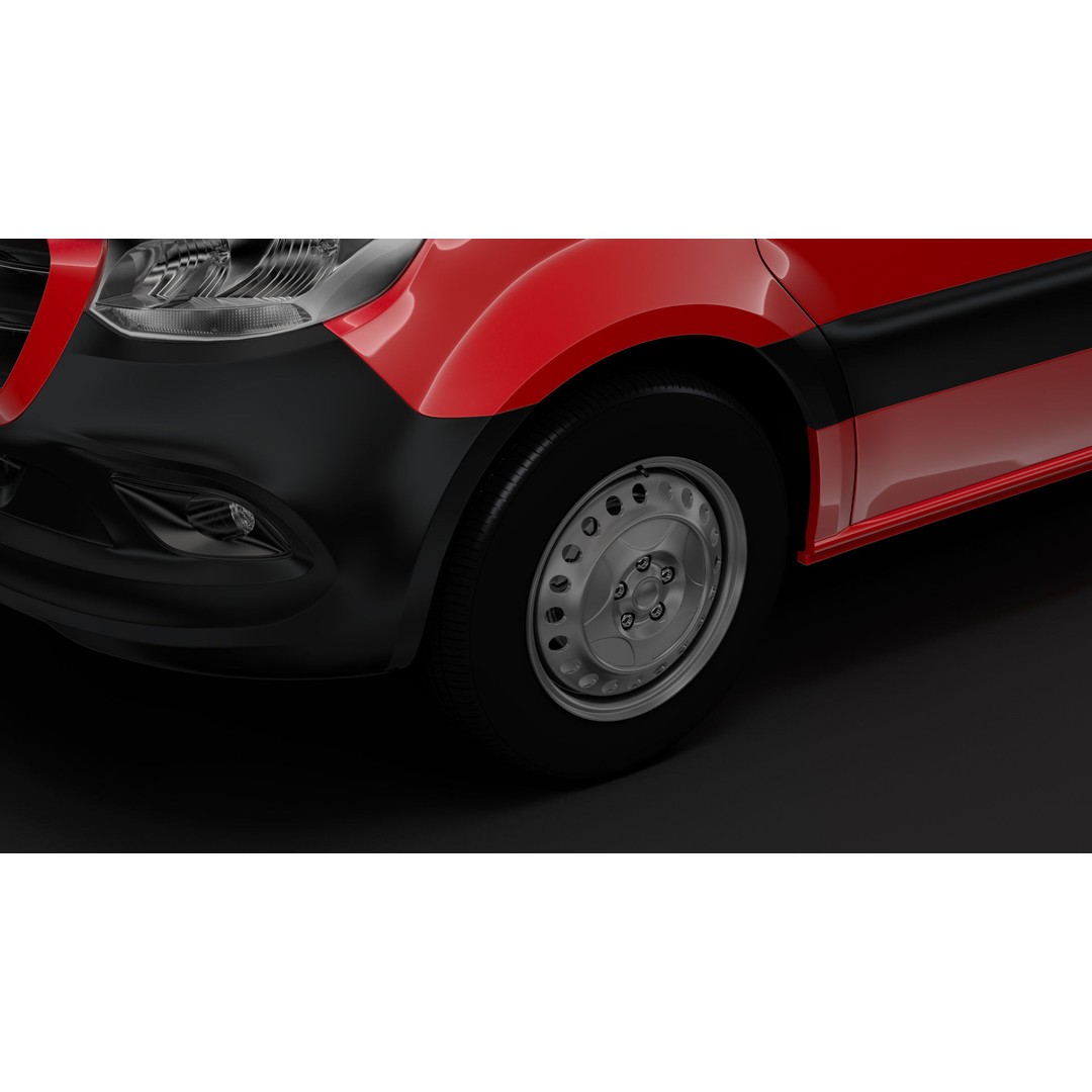 Mercedes Benz Sprinter 3D Model – Panel Van L3H2 RWD 2020, Game Ready - View 8