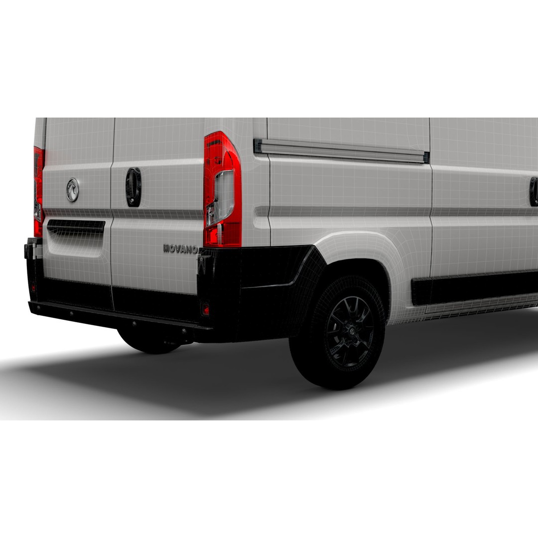 Vauxhall Movano Van L2H1 2022 3D Model – High Poly Game-Ready Asset, FBX