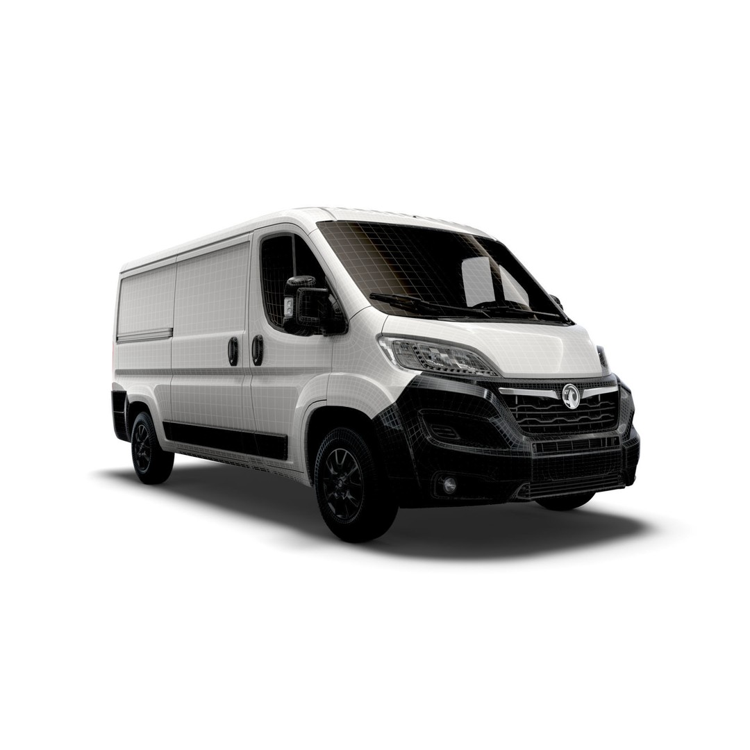 Vauxhall Movano Van L2H1 2022 3D Model – High Poly Game-Ready Asset, FBX - View 14